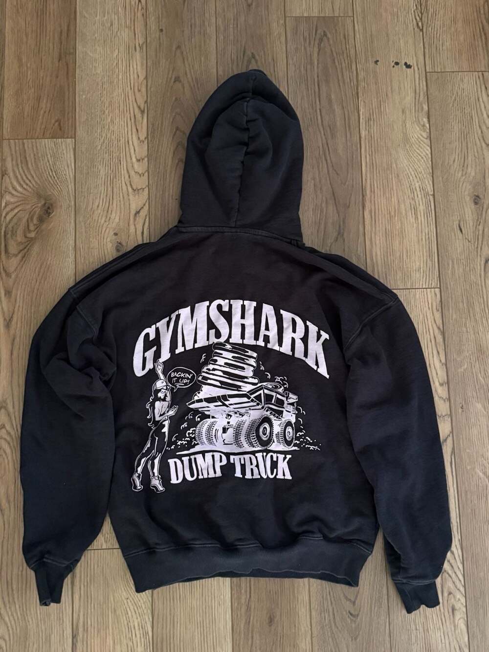 Gymshark Dump Truck Backin' It Up Graphic Oversized Hoodie - Picture 4 of 4